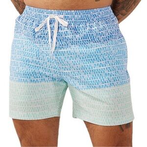 Chubbies The Ocean Trifectas 5.5" Inseam Swim Trunks Mesh Liner Blue Men’s Sz M